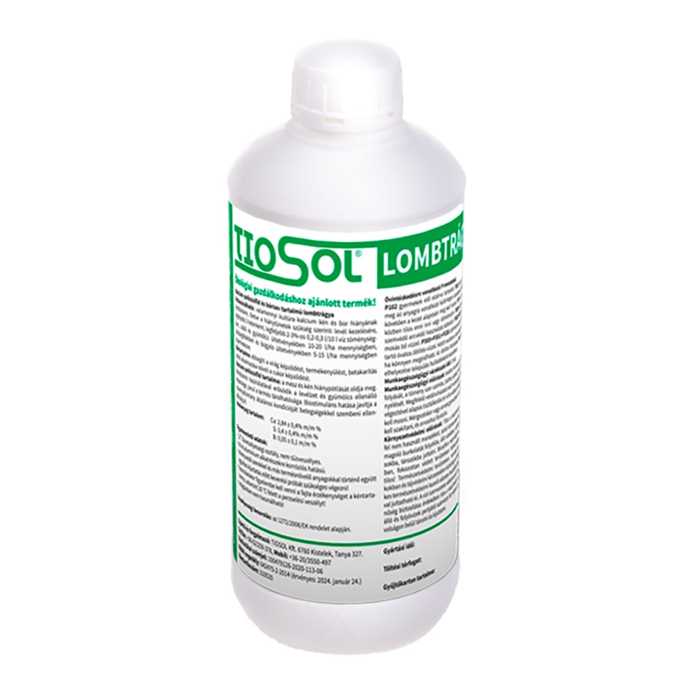 Tiosol® bór- és kalcium-poliszulfid tartalmú lombtrágya